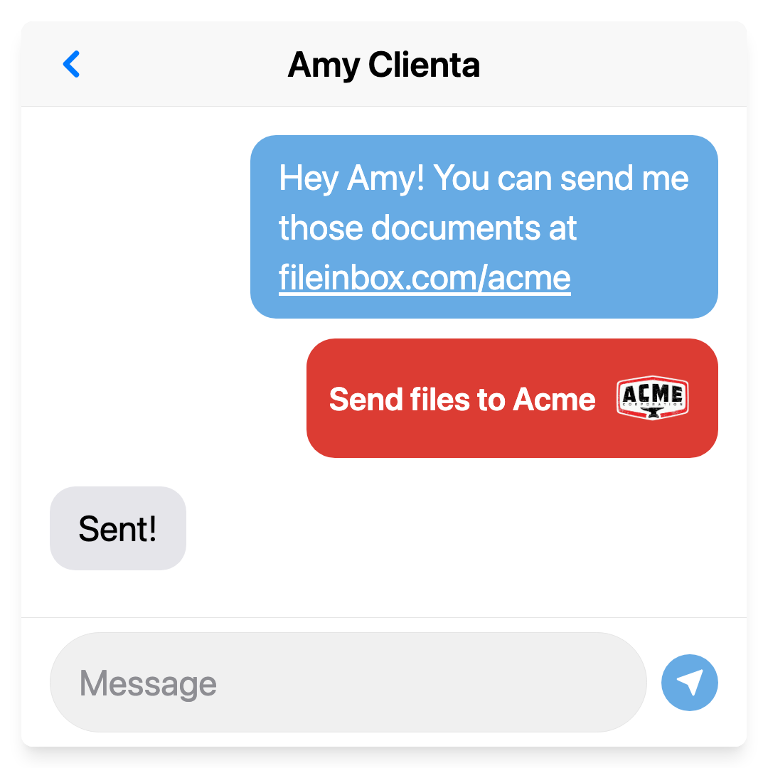 Share your file request link